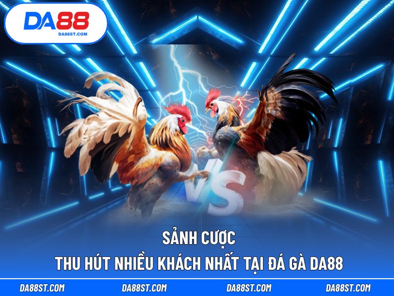 Sảnh cược hấp dẫn nhất tại DA88 dành cho môn đá gà